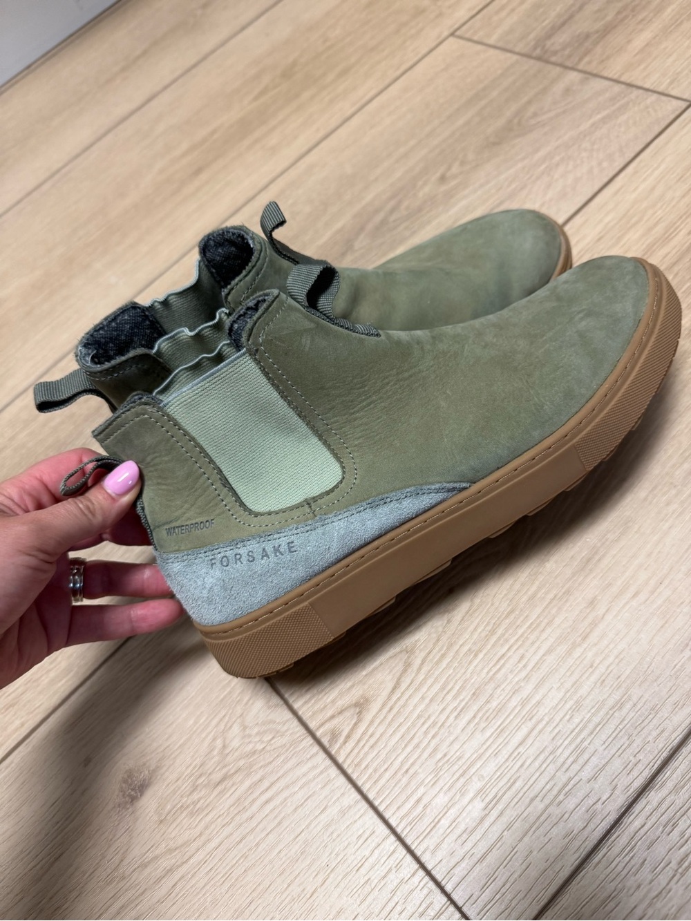 Forsake Olive Green Waterproof Chelsea Bootie